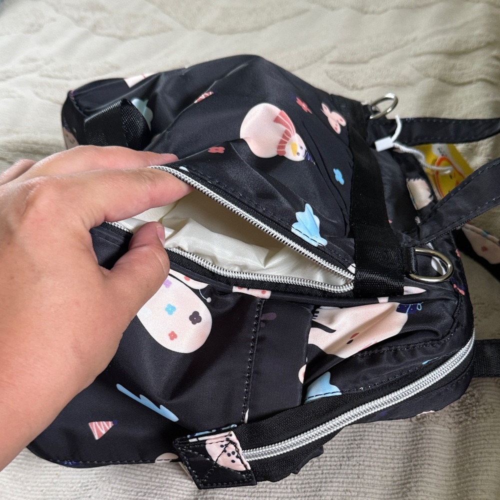 NWT Black Sonarin diaper bag bottle storage bag moms baby travel bag boy girl - Picture 6 of 11